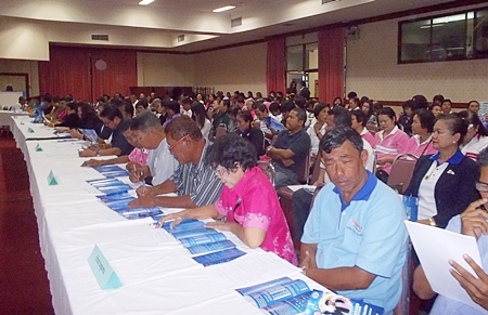 Residents from 38 area neighborhoods were urged to develop two products and one service that could be marketed under a new “Pattaya Brand”. 