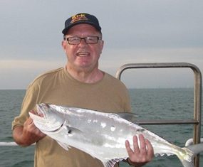 Malcolm Schofield with his queen fish.