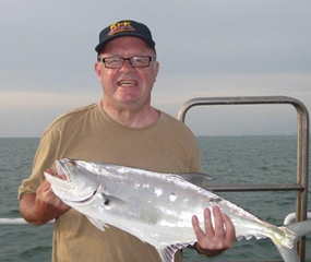 Malcolm Schofield with his queen fish. 