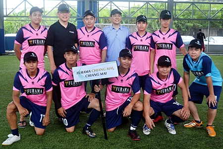 The victorious Furama Chiang Mai futsal team. 