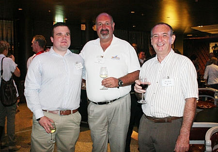 David Sullivan, Scott Finsten (harbor master at Ocean Marina Yacht Club), and Bob Garner (GM of Sail In Siam Co., Ltd.).