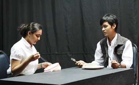 A tense moment in The Crucible.