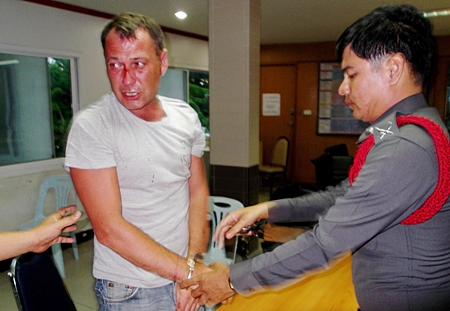 Rutam Copdakov is brought in for questioning. 