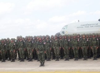 Royal Thai Marines have returned home after taking part in the joint Thai-Chinese Blue Strike 2012 exercises.