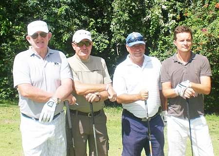 Bob Watson (2nd right) was the winner at Phoenix on Thursday. 