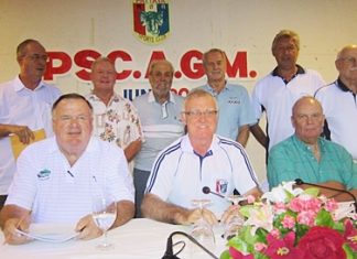 The newly elected PSC committee pose for a photo at the conclusion of the 2012 Annual General Meeting, Saturday, June 16.
