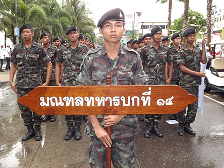 Thailand’s 14th Military Group marches in the anti-drug parade.