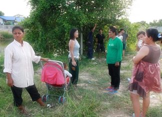 Anxious residents gather around a local fishing pond, fearing for a young boy’s life until learning that it was all just a cruel hoax.