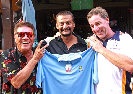 Thursday’s top three, left-right, Sonny Goldsbury, Chaten Patel and Diego Wells.