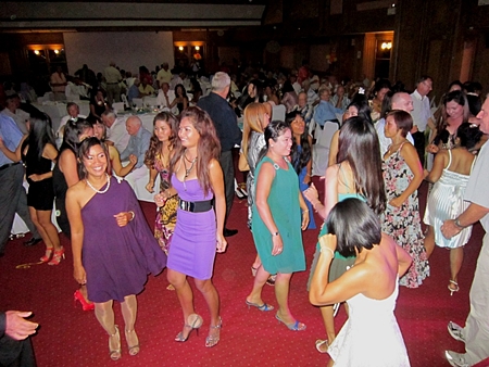 Singing and dancing the night away.