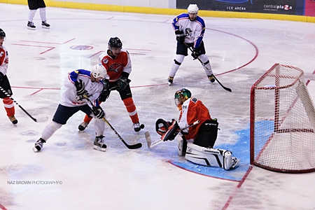 Tournament champions Ukkometsot are seen in action in their semi-final win over the Hong Kong Tigers.