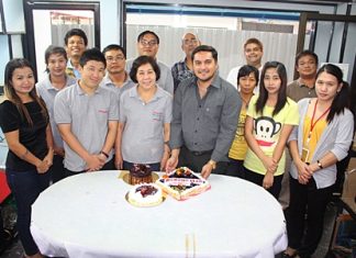 On the 23rd of July, staff of the Pattaya Mail held a mini party in our offices to celebrate our 19th birthday. A handful of our dedicated and loyal staff gathered around Prince and Tony Malhotra to cut and partake in the colourful and delicious birthday cakes which were presented to us by the Hilton Pattaya and Amari Orchid Hotels.