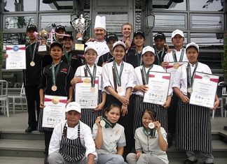The Culinary & Housekeeping team of Woodlands Hotel & Resort Pattaya proudly show off their numerous awards that they won in the Food & Spa categories at the “Pattaya Food & Hotelier Expo 2012” held in Pattaya recently. The Woodlands team claim their victories were the result of great team spirit and relentless efforts to be the best.