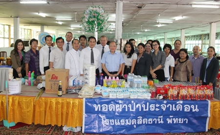 Staff and management of Dusit Thani Pattaya, led by GM Chatchawal Supachayanont (centre), made merit at the Jittapawan Temple recently to deliver donations of cash and other items for the community. The occasion was also held to donate candles to mark one of the holiest days in Buddhism, ‘Asalaha Bucha Day’ on August 2. The temple visit is done every month as part of the hotel’s CSR initiatives that also include fund-raising to help poor villagers in the north.