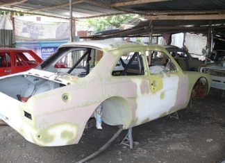 Mk1 Escort shell waiting paint.