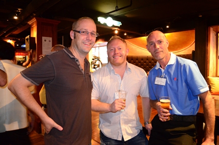 (L to R) Markus Wehrhahn and Richard Jackson (from Resource Link), and Armin Walter from EFTEC (Thailand).