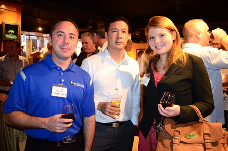 (L to R) Cooper Tyo (Asia Pacific sales manager for Automated Packaging Systems, Inc.), Villy Boriraj (MD of Automated Packaging Systems, Inc.), and Amy Byrum (consultant for RSM Advisory (Thailand) Limited). 