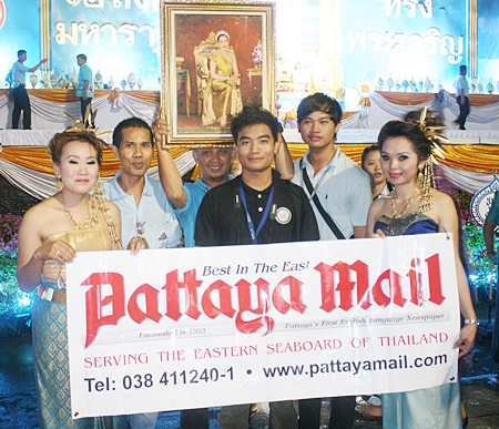 The few, the brave, the Pattaya Mail team, at least some of us, were out there showing our devotion to our beloved Queen, Mother of the Thai nation.