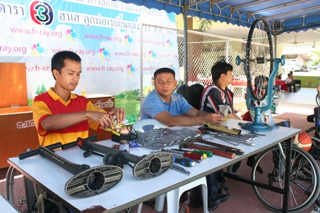 People confined to a wheelchair can be important members of society with their abilities to fix things.