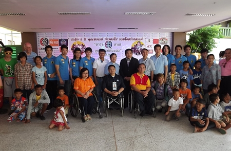 Channel 3 celebrities visit Pattaya Redemptorist Vocational School to bring smiles to the children whilst reminiscing about Father Ray. 