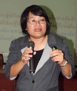 Throngsiri Jumpol, an investigator with the National Consumer Protection Board, talks about consumer rights.