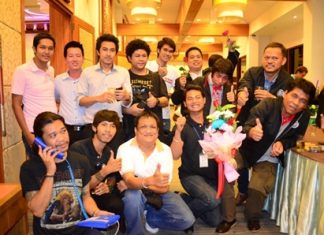 Pattaya Press Association members celebrate their step up from a club to an association.