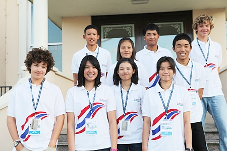 The Thailand Team at the ISAF Youth Worlds. (Photo/Malee Whitcraft)