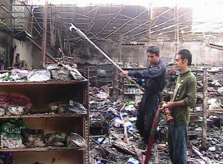 Police confirm Narathiwat department store fire caused by bombing