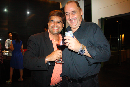 Tony Malhotra and Rick Harpic are obviously having a great time.