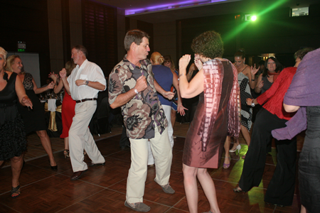 Ambitious partiers dance the night away.