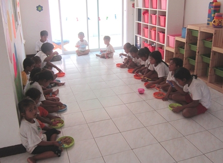 Everything stops at lunch time.