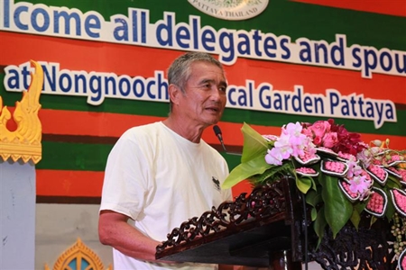 Nong Nooch Director Kampol Tansajja welcomes more than 200 palm experts from around the world to the exhibition. 