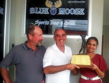 Bill Thompson, left, with Ciano Glavina, center, and Gay on the right.