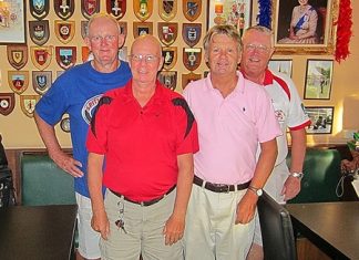 Tuesday’s top four: Max Scott, Dick Warberg, Steve Hamstad and Brian Parrish.