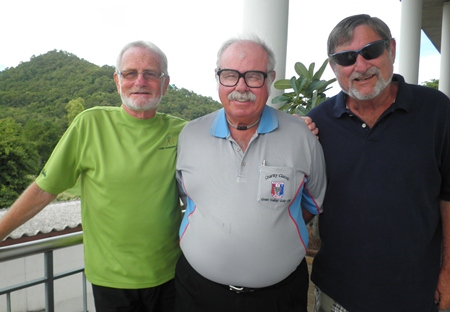 Monday’s top three (L-R): Dave Neil, Dave Richardson and Mike Winfield. 