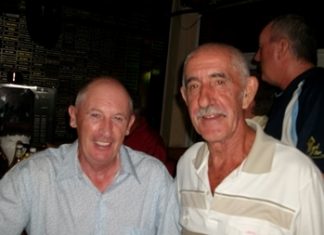 Sunday’s winners, Pat Regan, left, with Jimmy Day.