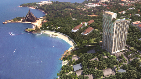 Sanisiri’s first development in Pattaya - Baan Plai Haad. 