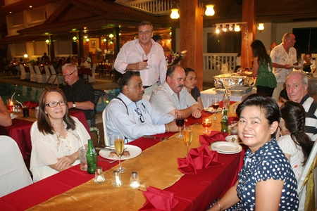 The consummate host, Ib Ottesen mingles with the happy crowd.