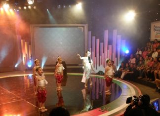 KC dancers perform their routine for the judges and the audience.