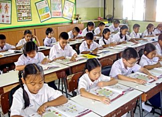 Children participate in Pattaya’s youth literacy program, which has been showing improvements each year since its inception.