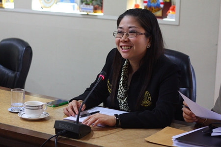 Yuwathida Jeerapat, member of Pattaya council and City Hall’s new spokesperson, said she will call press conferences the second and fourth Fridays of each month.