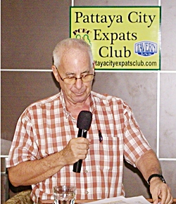 Master of Ceremonies Richard Silverberg opens the meeting by inviting new guests to introduce themselves. 