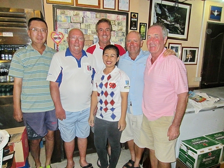 Friday winners with one of ‘Bert’s finest’. 