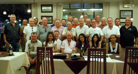 Jomtien golfers & partners at the Panda Golf Tour Chiang Mai 2012. 