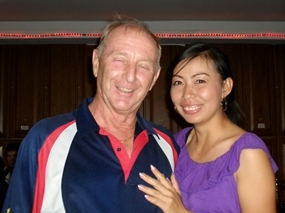 Monthly medal winners Colin and Yui. 