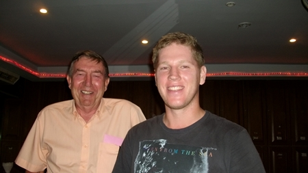 Brad Dippie, right, with Eddy Beilby. 