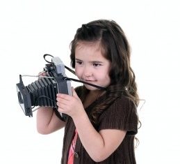 Teaching children how to use a camera