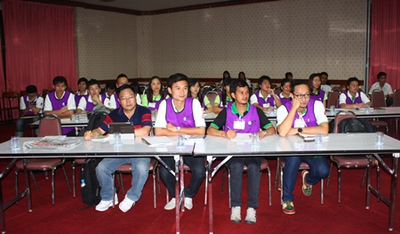 Tour guides from the C.C.T. Express Co., Ltd. show their readiness for the predicted influx of Chinese tourists this month. 