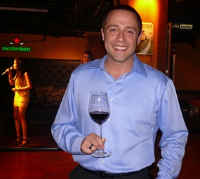 Regional sales manager Ryan Stewart spoke of the history of the vineyards.