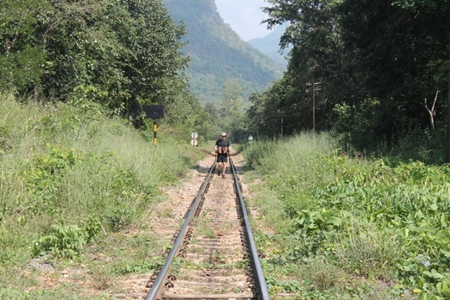 Frank walking the line.